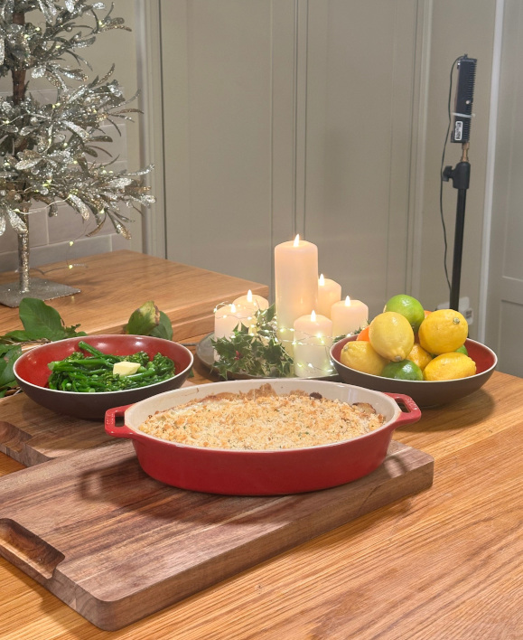 Leftover Ham & Turkey Gratin